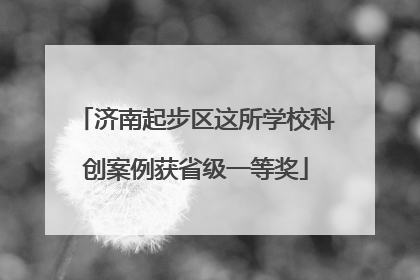 济南起步区这所学校科创案例获省级一等奖